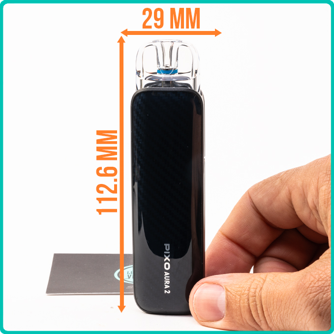 Dimensions du Pixo Aura 2 Aspire